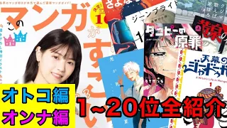 《このマンガがすごい2023》のTOP20作品全紹介！！【漫画紹介】