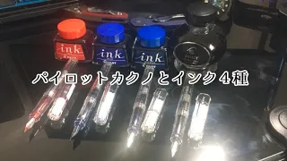 パイロットカクノとインク4種｜万年筆沼