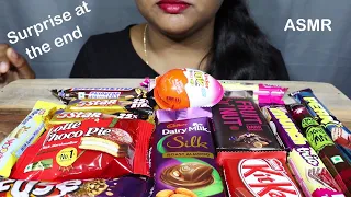 ASMR EATING CHOCOLATE (DAIRY MILK, DARK CHOCOLATE, KITKAT, MUNCH) *LOTS OF CHOCOLATES*