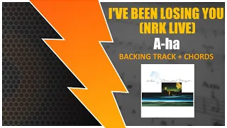 A-ha - I've Been Losing You (NRK Live) [BACKING TRACK + CIFRA] #GuitaraderChords