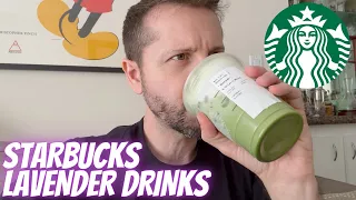 Starbucks New Lavender Drinks - Matcha and Iced Latte - A Review