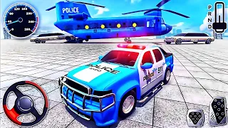 US Police Limousine Transporter Truck - Helicopter Multi Level Car Driver - Android GamePlay #3