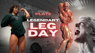 BRUTAL Tom PLatz Leg Day | Quadfather & me