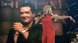 FALCO "Rock Me Amadeus" - gesungen von Stefanie Hertel - "50 Jahre ZDF-Hitparade - die Zugabe" - HD