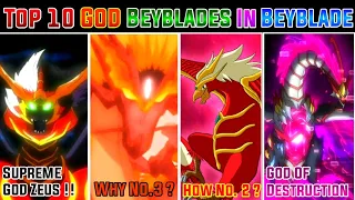 Top 10 God Beyblades In Beyblade All Series | Beyblade Og | Metal | Burst | AFS | God Power | Hindi