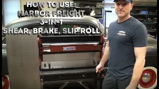 Combination Shear, Finger Brake, Slip Roll Harbor Freight 3 in 1 Machine Your garage needs this tool