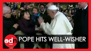 Pope Francis Sorry For Hitting Woman's Hand on New Year's Eve