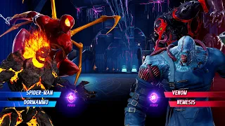Spiderman & Dormammu vs Venom & Nemesis (Very Hard) - Marvel vs Capcom | 4K UHD Gameplay