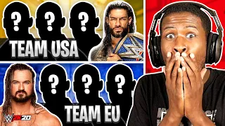 WWE 2K20 - 4 AMERICAN WRESTLERS vs 4 EUROPEAN WRESTLERS!