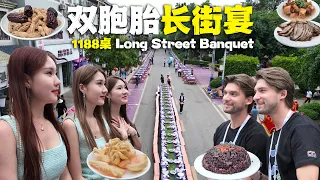 1188桌哈尼族長街宴，遇見1000對多國雙胞胎，大開眼界！🇨🇳1,000 Pairs of Twins Met at the Long Street Banquet in Yunnan 4K