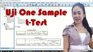 UJI ONE SAMPLE T-TEST - Statistik Parametrik - SPSS 22 disertai penjelasan singkat