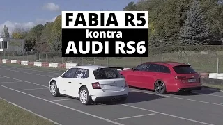 Skoda Fabia R5 vs Audi RS6 - wyścig - Zachar OFF