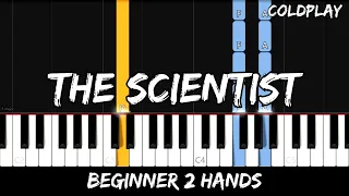 Coldplay - The Scientist - Easy Beginner Piano Tutorial - For 2 Hands