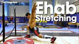 Mohamed Ehab Post PR Session Stretching Routine ATG on Tour in Egypt