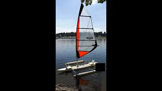 Domácí windsurfing katamaran / Homemade windsurfing catamaran
