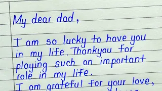 Father's day card writing || Message to father on father's day 2023 || Father's day writing