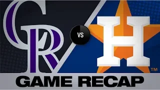 Homers drive Astros in 11-6 victory | Rockies-Astros Game Highlights 8/6/19