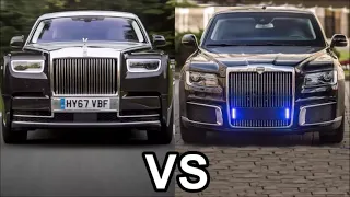 Luxury Cars Rolls Royce Phantom vs Aurus Senat