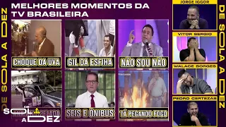 QUAL É O MELHOR MOMENTO DA TV BRASILEIRA? REAGIMOS E CRAVAMOS! | DE SOLA A DEZ