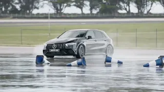 Mercedes-AMG A45 S slow motion drifting