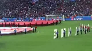 Euro 2016 Portugal vs Iceland national anthem of Iceland great atmosphere