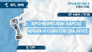 07 мая  2022 г. 17:30 Кронверкские Барсы (ИТМО) - Крылья Советов (ВА МТО)