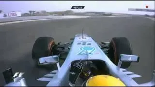 F1 Bahrain Grand Prix 2013 - Onboard Hard Battle Between Hamilton and Webber