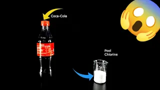 pool chlorine vs coke|pool chlorine and coke| #short #Shorts #experiment #coke #poolchlorine #mentos