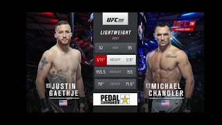 Майкл Чендлер vs Джастин Гэтжи Полный бой UFC 268