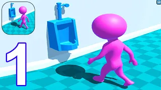 Toilet Dash 3D - Gameplay Part 1 - All Levels 1-10 (Android, iOS)