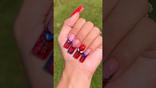 Spiderman Nail Tutorial | Kiara Sky Gel Pods & Nail Art Brushes