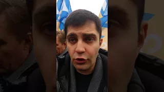 Давид Сакварелидзе о трех требованиях протестующих на митинге