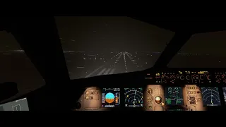 Fenix A320 || MSFS Rain/stormy Autoland at Lyon ||