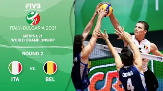 ITA vs. BEL - Round 2 | Full Game | Men's U21 Volleyball World Champs 2021