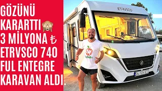 Gözünü Kararttı .3 MİLYONA ₺ ETRVSCO 740  Full Entegre Karavan aldı.