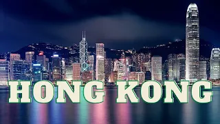 Magic of Hong Kong. Mind-blowing cyberpunk drone video