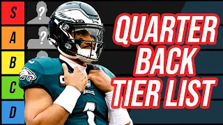 2023 Fantasy Football - Quarterback Tier List