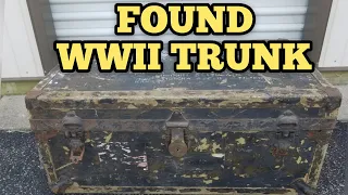 FOUND WW2 MILITARY TRUNK I Bought Abandoned Storage Unit Locker / Opening Mystery Boxes Storage Wars