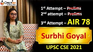 Surbhi Goyal AIR 78 | How I keep myself motivated at home? | UPSC 2021 Topper