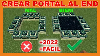 ✅ COMO HACER un PORTAL al END en MINECRAFT CREATIVO [+FACIL +2022 +portal al end no funciona] ✅