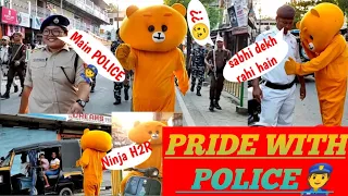 Irritating People🤪 | Teddy Bear Prank On Police👮| Pride With Police Funny Reaction🤣 | Assam | India.