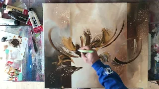 Démonstration et techniques de peinture acrylique