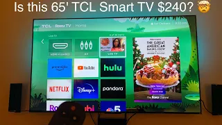 Is this $240 TCL 65” 4K TV worth it? Unboxing, Setup and Review of Series 4 Roku Smart TV