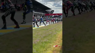 Le Mans-style start. This never gets old.