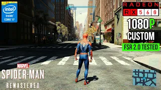 Marvel's Spider-Man Remastered - RX 560 | 1080p Low & FSR 2.0 | FPS Test