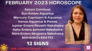 February 2023 Horoscope-12 Signs Predictions & Messages from the Planets with Remedies by VL