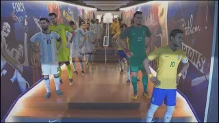 Brazil Vs Argentina | PES 2018 - Demo Gameplay PC HD