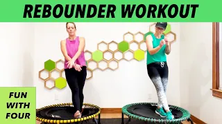 15 Minute Gentle Rebounder Workout Beginner Senior // Earth and Owl Closed Chain Fun With Four