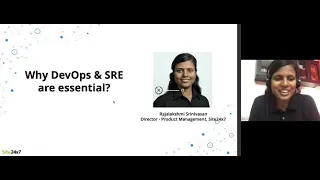 Why DevOps & SRE are Essential, Rajalakshmi Srinivasan, Site24x7, Zoho