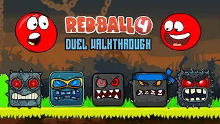 RED BALL 4: DUEL WALKTHROUGH '2018 VS 2022' ALL LEVELS (1 - 75) MY GAMEPLAY VOLUME 1,2,3,4,5